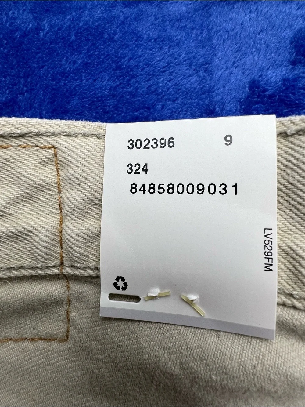 Vintage Levis 550 Relaxed Fit Denim Jeans Y2K Mens Size 36x30 Beige NWT